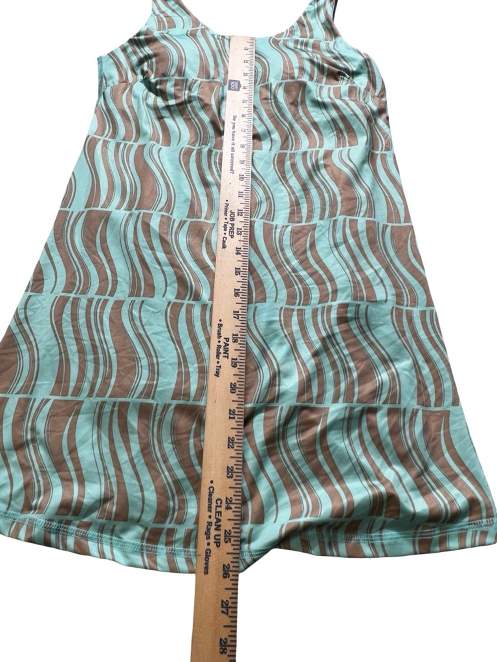 Ideology tennis Dress Ice Mint Brown Print Built-In jumper romper Shorts small‎ - Picture 5 of 12